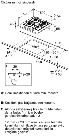 Bosch PPP6A9I40 Ankastre Ocak
