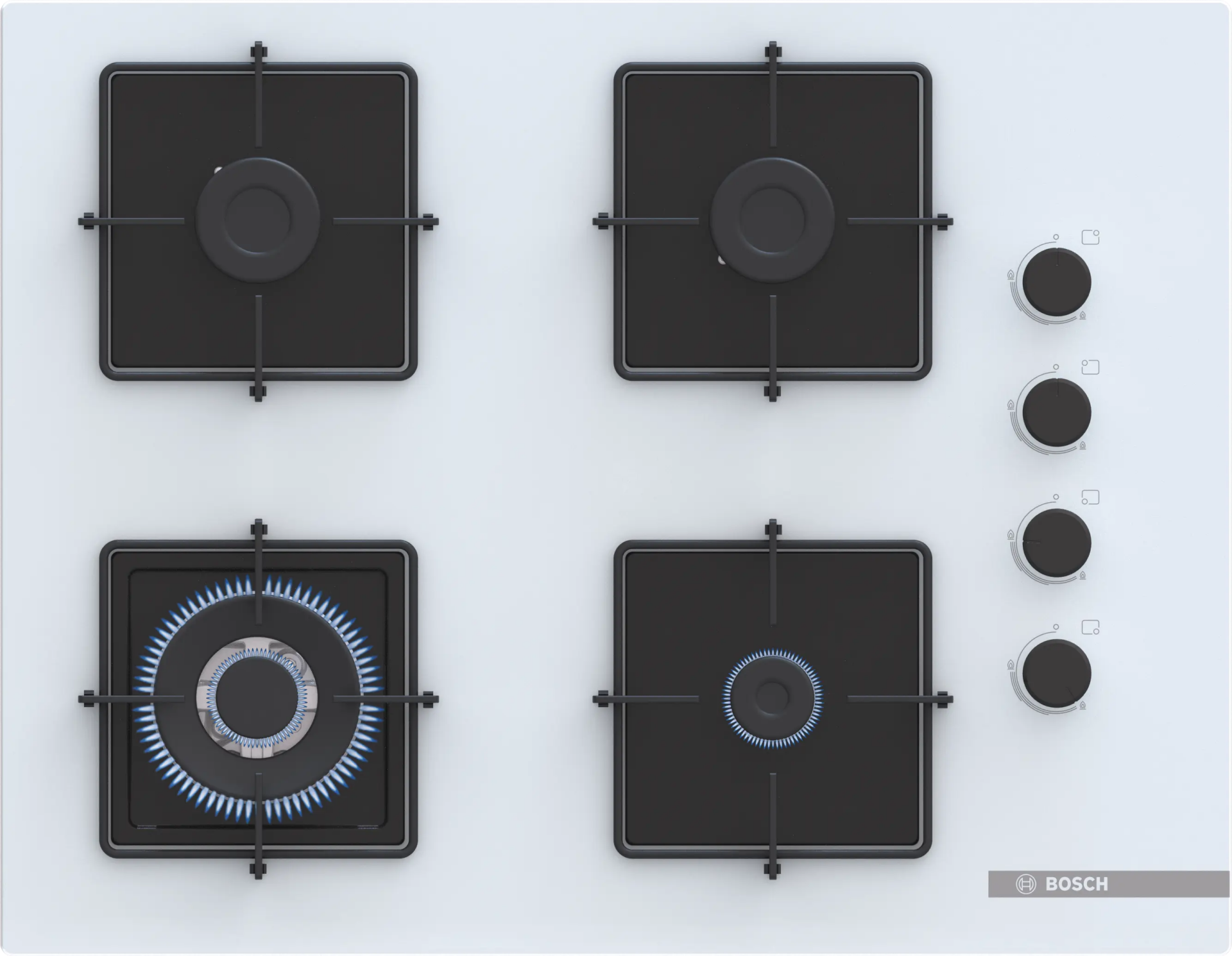 Bosch POH7C2P31O Beyaz Ankastre Ocak