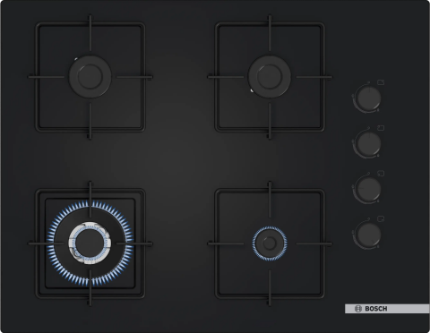 Bosch POH7C6P31O Wok Gözlü Cam Ankastre Ocak Siyah