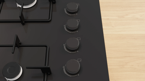 Bosch POH7C6P31O Wok Gözlü Cam Ankastre Ocak Siyah