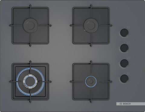 Bosch POH7C9P31O Wok Gözlü Ankastre Ocak Antrasit Gri