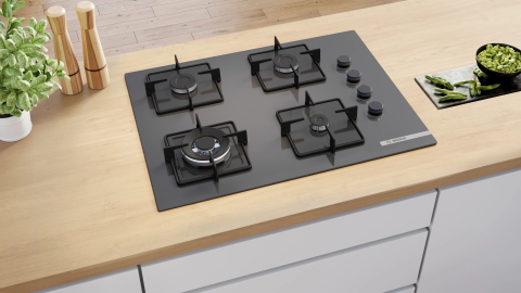 Bosch POH7C9P31O Wok Gözlü Ankastre Ocak Antrasit Gri