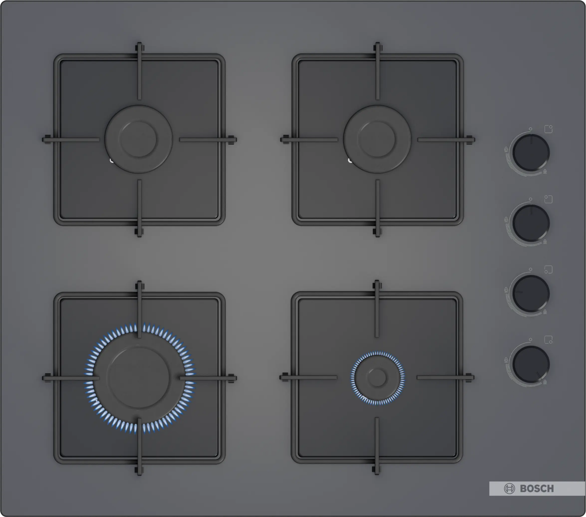 Bosch POP6C9P31O Siyah Ankastre Ocak