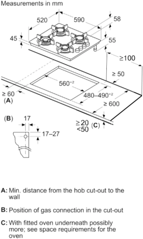 Bosch POP6C9P31O Siyah Ankastre Ocak