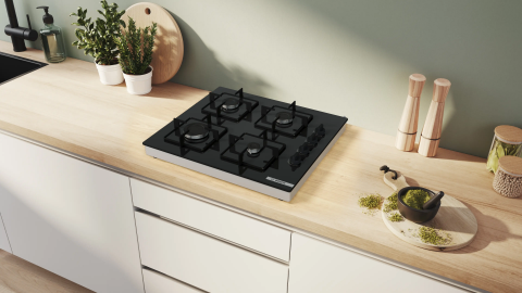 Bosch POP0C6K31O Siyah Cam Set Üstü Ocak