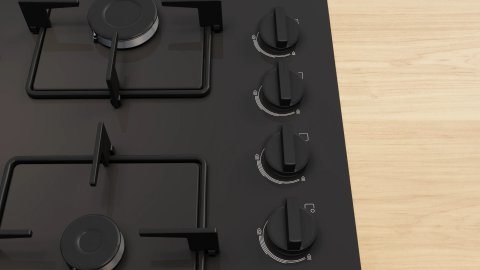 Bosch POP0C6K31O Siyah Cam Set Üstü Ocak