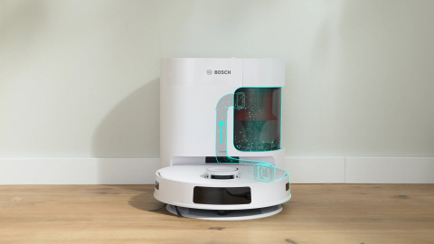 Bosch Spotless Advanced BCRD2W Çöp İstasyonlu Akıllı Robot Süpürge