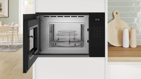 Bosch BEL524MB2 20 lt Siyah Ankastre Mikrodalga Fırın