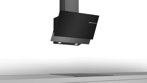 Bosch DWK65AD30R Siyah Duvar Tipi Davlumbaz