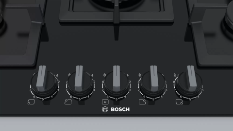 Bosch PPQ7A6B20 Wok Gözlü 75 cm Siyah Cam Ankastre Ocak