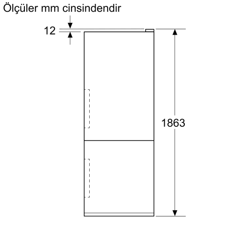 Bosch KGN56NWD0N Kombi No Frost Buzdolabı
