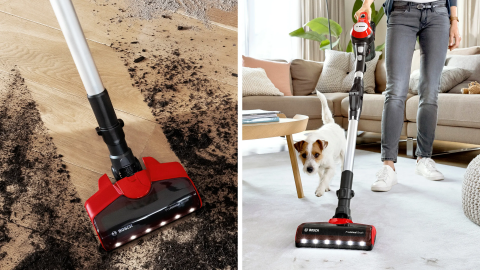 Bosch Unlimited 7 ProAnimal Red BCS711PET Şarjlı Dikey Süpürge
