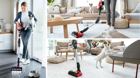 Bosch Unlimited 7 ProAnimal Red BCS711PET Şarjlı Dikey Süpürge