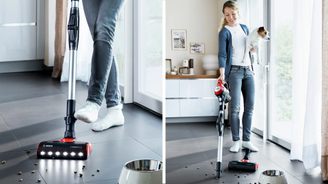 Bosch Unlimited 7 ProAnimal Red BCS711PET Şarjlı Dikey Süpürge