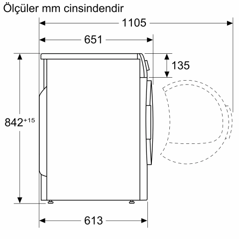Bosch WQB245AXTR 9 kg Çamaşır Kurutma Makinesi