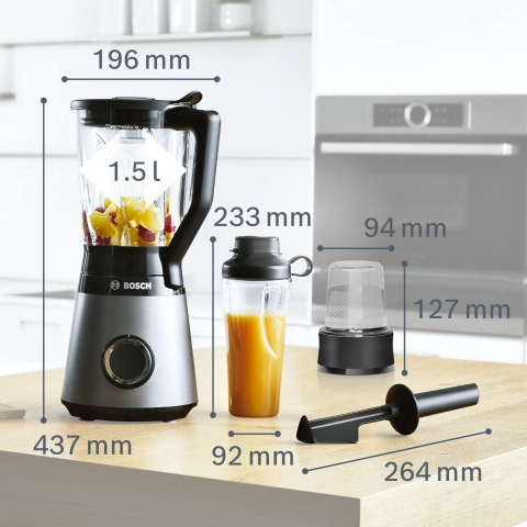 Bosch MMB6177S VitaPower 1200 W Blender Seti