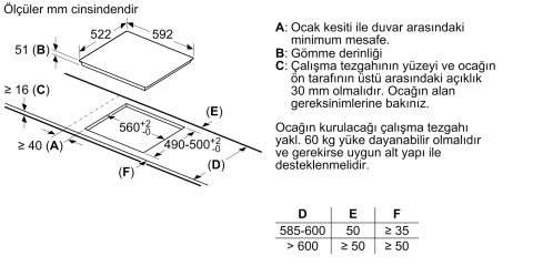 Bosch PUE611BB5E Siyah İndüksiyonlu Ankastre Ocak