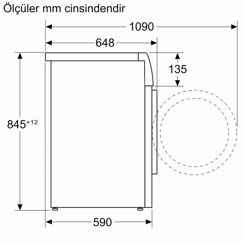 Bosch WGB244A0TR 9 KG 1400 Devir Çamaşır Makinesi