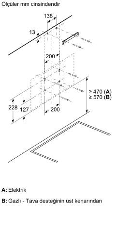 Bosch DWK64PJ60T Siyah Duvar Tipi Ankastre Davlumbaz