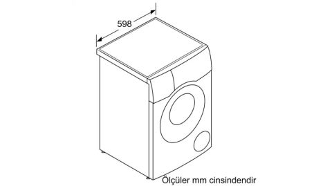 Bosch WNC254A0TR 1400 Devir 10.5 kg / 6 kg Kurutmalı Çamaşır Makinesi