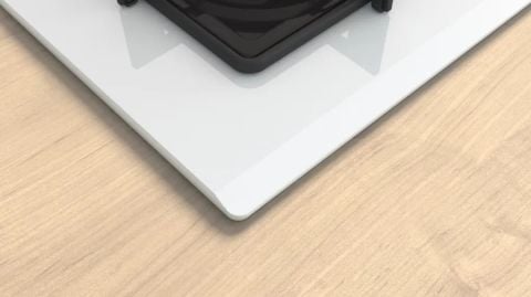 Bosch POH7C2P30O Wok Gözlü Beyaz Cam Ankastre Ocak