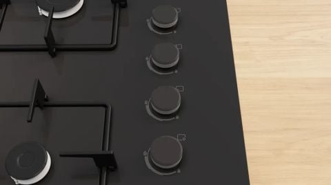 Bosch Serie 4 POP7C6P30O Siyah Ankastre Ocak