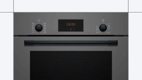 Bosch HBF512BH1T Antrasit Gri 66 lt Ankastre Fırın