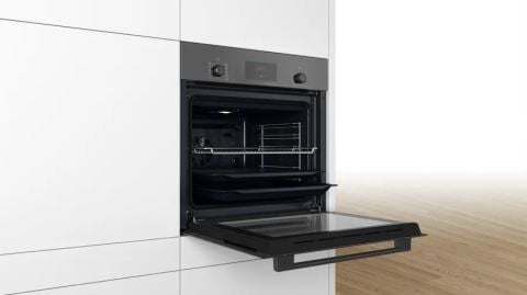Bosch HBF512BH1T Antrasit Gri 66 lt Ankastre Fırın