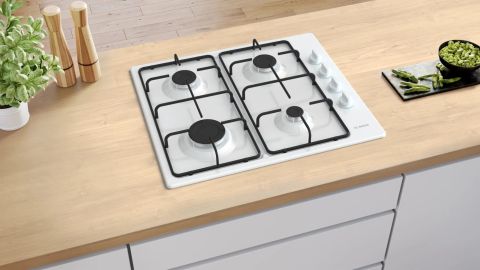 Bosch PBP6C2K80O Beyaz Ankastre Ocak