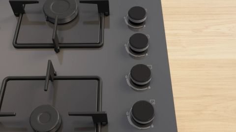 Bosch POP6C9P30O Cam Antrasit Gri Ankastre Ocak