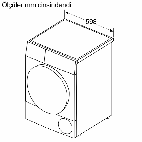Bosch WQA24201TR 9 kg Çamaşır Kurutma Makinesi