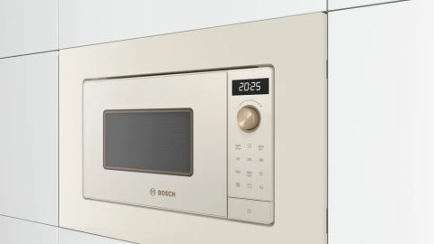 Bosch BEL623MP3 İnci Beyazı Ankastre Mikrodalga Fırın