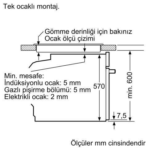 Bosch Serie 4 HUA717BR0T Ankastre Fırın