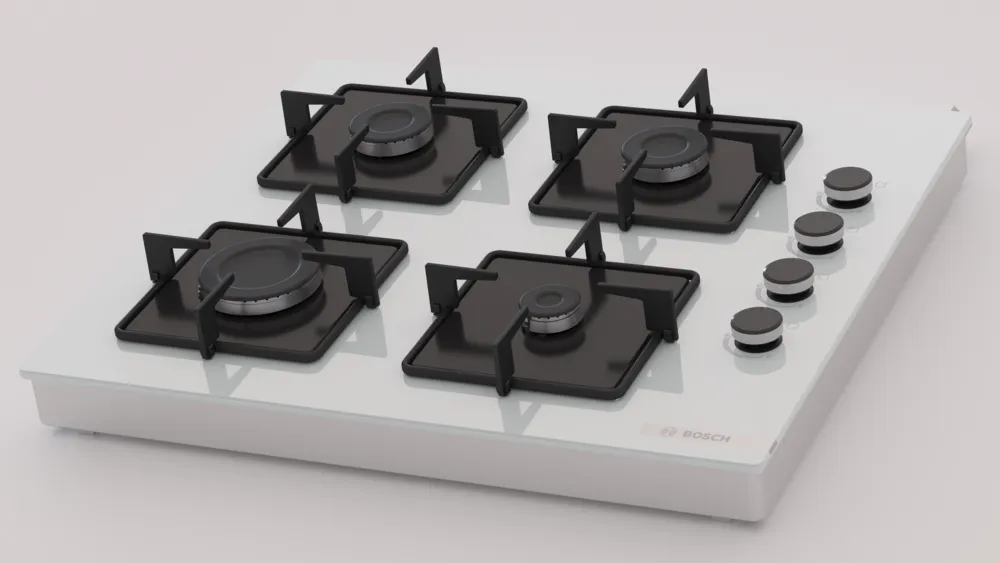 Bosch POP0C2P30O Beyaz Set Üstü Ocak