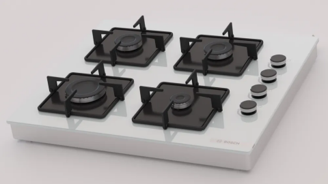 Bosch POP0C2P30O Beyaz Set Üstü Ocak