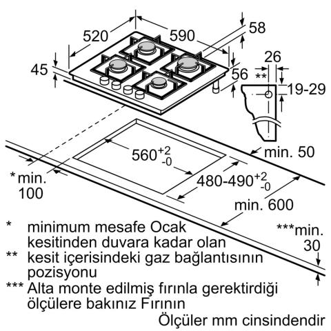 Bosch Serie 4 PNN6B2P40O Ankastre Ocak
