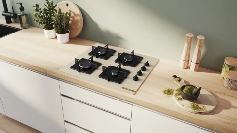 Bosch POP6C1O12O Beyaz Cam Ankastre Ocak