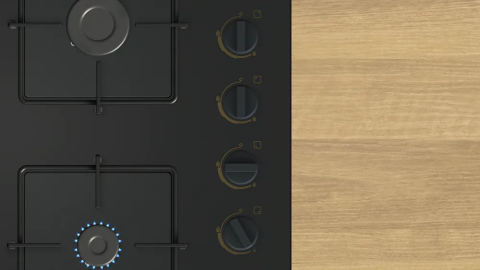 Bosch POP6C7O12O Siyah Cam Ankastre Ocak