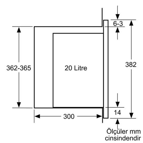 Bosch BFL524MB2 Siyah Ankastre Mikrodalga Fırın