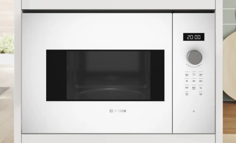 Bosch Serie 4 BFL524MW2 20 lt Beyaz Ankastre Mikrodalga Fırın