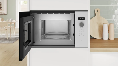 Bosch Serie 4 BFL524MW2 20 lt Beyaz Ankastre Mikrodalga Fırın