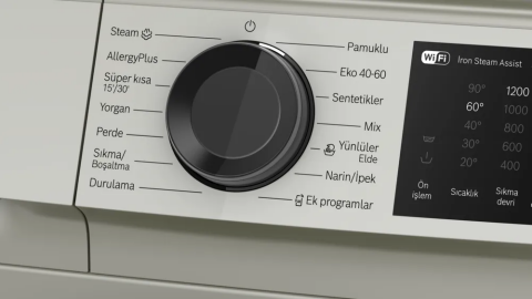 Bosch WGK242ZXTR 1200 Devir 9 kg Çamaşır Makinesi