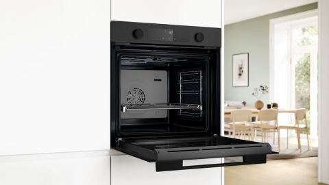 Bosch HUA736EG0T Black Inox Ankastre Fırın