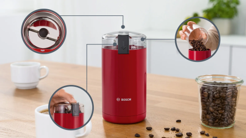Bosch TSM6A014R Kırmızı Kahve Öğütücü
