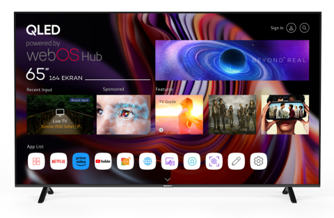 Sunny SN65QMN252 4K Ultra HD 65'' 165 Ekran Uydu Alıcılı webOS Smart QLED TV