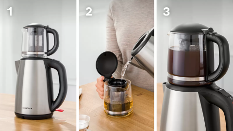 Bosch TTA5603 1800 W Cam Demlikli Çay Makinesi