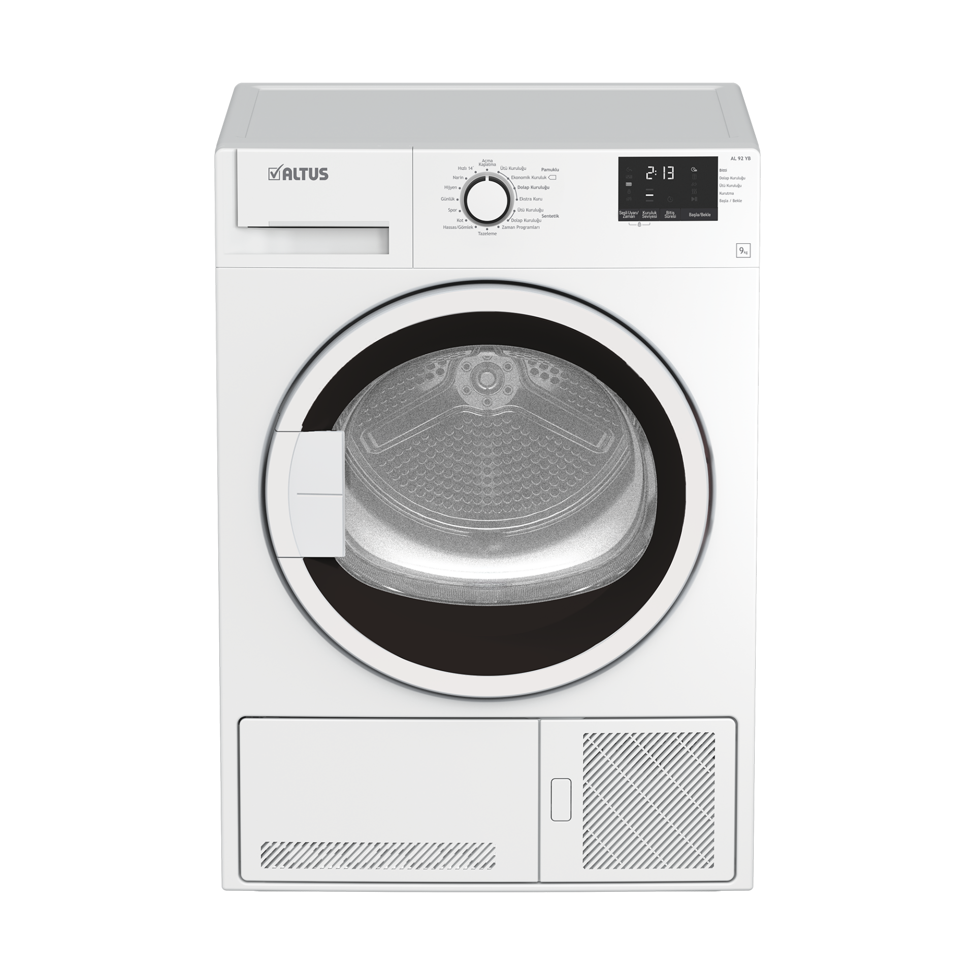 Altus AL 92 YB B Enerji 9 kg Çamaşır Kurutma Makinesi