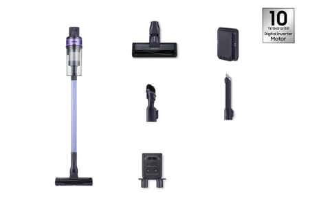 Samsung Jet 60 Siklon VS15A6031R4 Lavanta Moru Şarjlı Dikey Süpürge