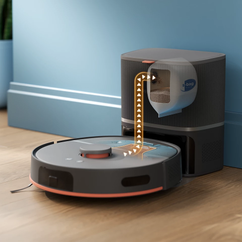 Philips HomeRun 5000 Serisi XU5100/10 Siyah Çöp İstasyonlu Akıllı Robot Süpürge