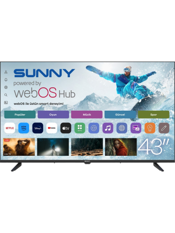 Sunny SN43FPRL Full HD 43'' 109 Ekran Uydu Alıcılı webOS Smart LED TV